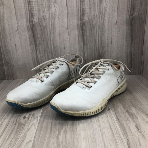 Ecco Golf Shoes Mens EU 43 White Leather Lace Up Spikeless main image 4